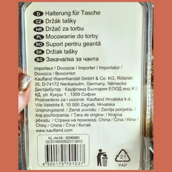 Flower Power Imported Handbag Hook - Picture 7 of 11